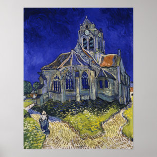 Poster Van Gogh - A Igreja Em Auvers-Sur-Oise