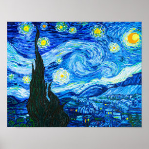Poster Van Gogh A Noite Estrelada
