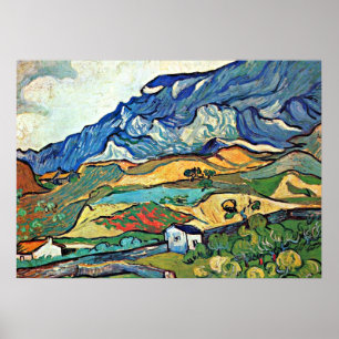 Pôster Van Gogh - A paisagem da montanha Les Alpilles