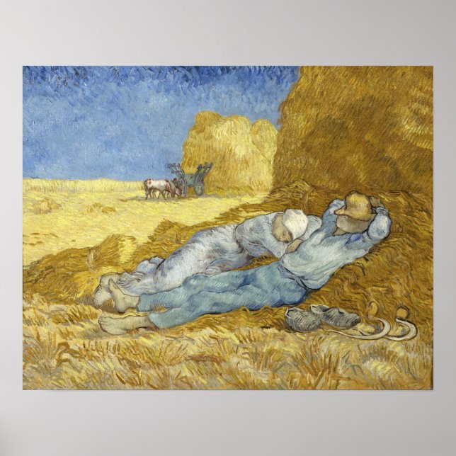 Poster Van Gogh - A Sesta (Segundo Millet) (Frente)