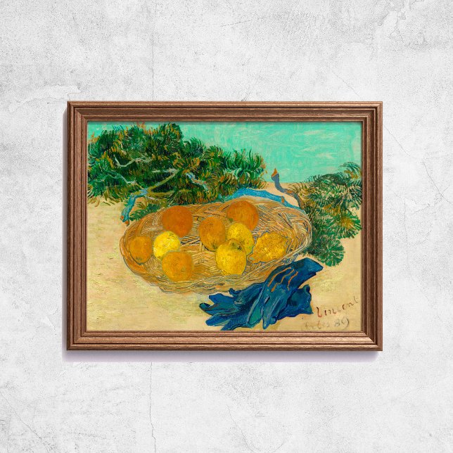 Poster Van Gogh Ainda Vida Laranja Limões Arte Antiga (Van Gogh Still Life Oranges Lemons Old Art Poster
)