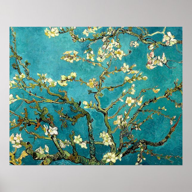 Poster Van Gogh Almond Blossoms Impressionismo Clássico (Frente)