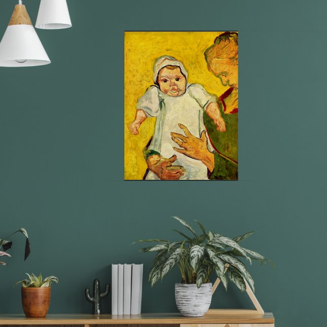 Poster Van Gogh - Augustine Roulin e seu bebê (Sala de Estar 1)