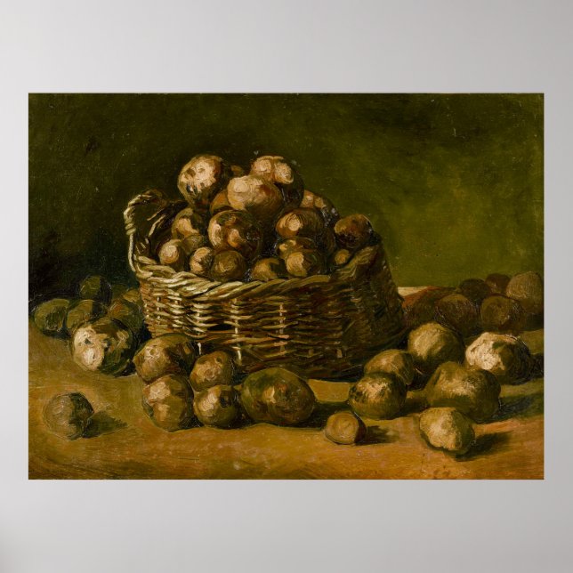 Poster Van Gogh Basket of Potatoes (Frente)