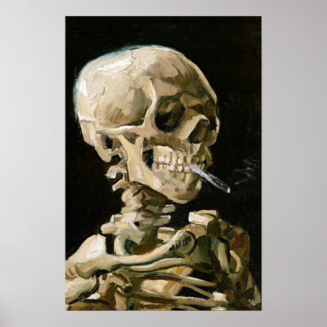 Poster Van Gogh - Cabeça de um Esqueleto (Frente)