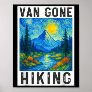 Poster Van Gogh Caminhando, Acampando Montanhas Natureza,