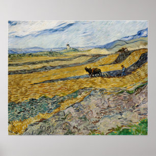 Poster Van Gogh - Campo Fechado Com Plowman
