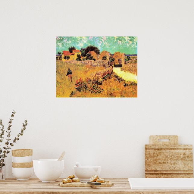 Poster Van Gogh - Casa de Fazenda em Provence, (Cozinha)