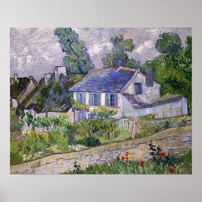 Poster Van Gogh - Casas Em Auvers (Frente)