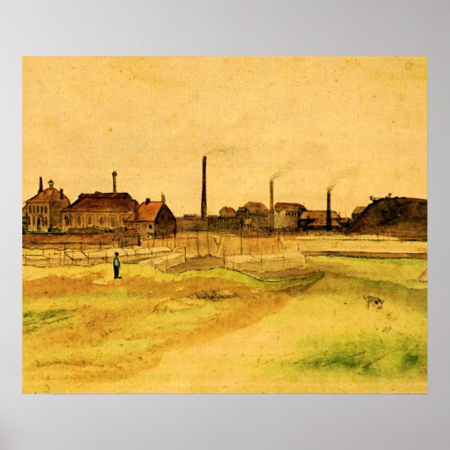 Poster Van Gogh - Coalmine in the Borinage, (Frente)