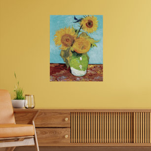 Poster Van Gogh Dois Girassóis Obra de Arte Original Mest