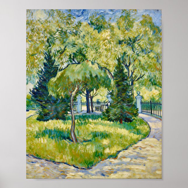 Poster Van Gogh Entrance to the Park in Arles (Frente)