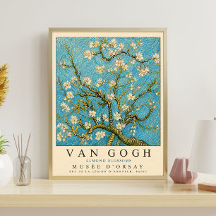Poster Van Gogh Flores de Amendoeira Museu Floral Vinta