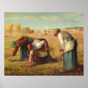Poster Van Gogh, Gleaners nos campos