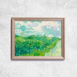 Poster Van Gogh Green Wheat Fields Old Art