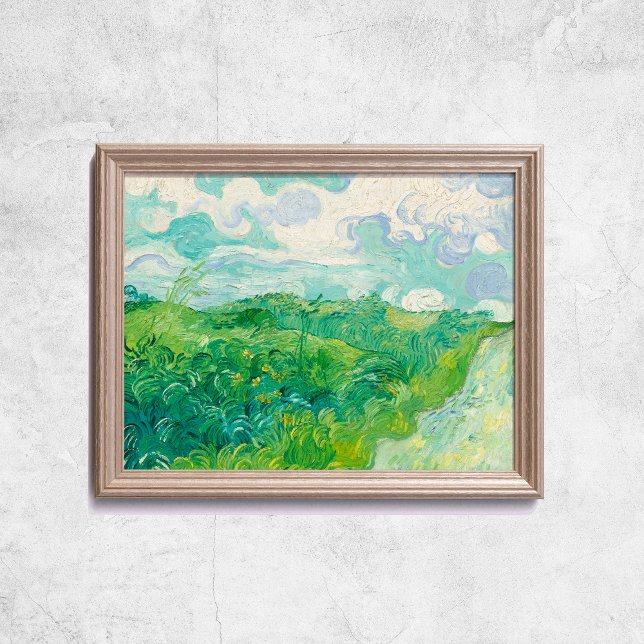 Poster Van Gogh Green Wheat Fields Old Art (Van Gogh Green Wheat Fields Old Art Poster
)