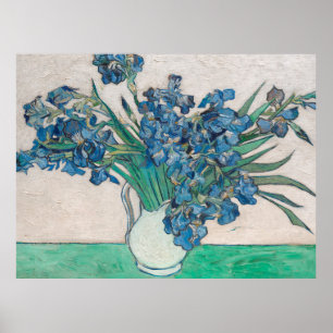 Poster Van Gogh Iris Vase Painting Impressionism