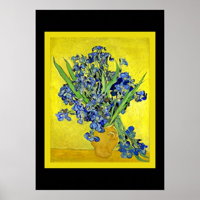 Poster Van Gogh - Irises framed (Frente)