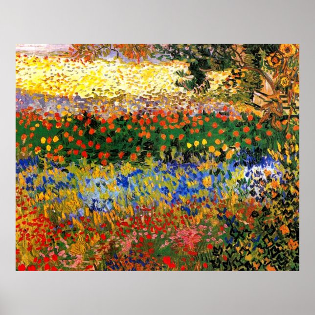 Poster Van Gogh - Jardim de Arles (também conhecido como  (Frente)