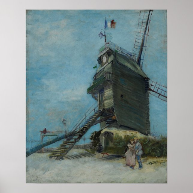 Poster Van Gogh - Le Moulin De La Galette (Frente)
