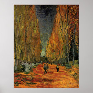 Poster Van Gogh; Les Alyscamps (Cemitério), Vintage Art