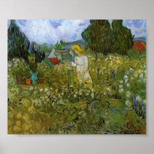 Poster Van Gogh - Mademoiselle Gachet em seu jardim