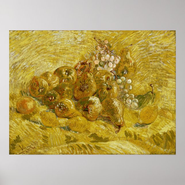 Poster Van Gogh - Marmelos, Limões, Peras E Uvas (Frente)