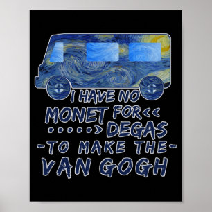 Poster Van Gogh Monet Degas Artista Trocadilho Divertido