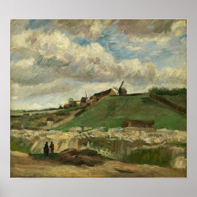 Poster Van Gogh - Morro De Montmartre Com Pedreira (Frente)