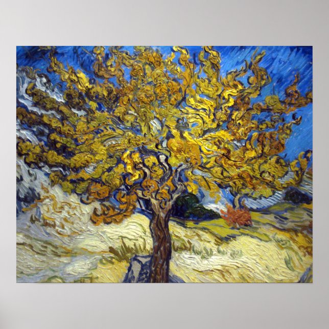 Pôster Van Gogh Mulberry Tree Impressionism Art (Frente)