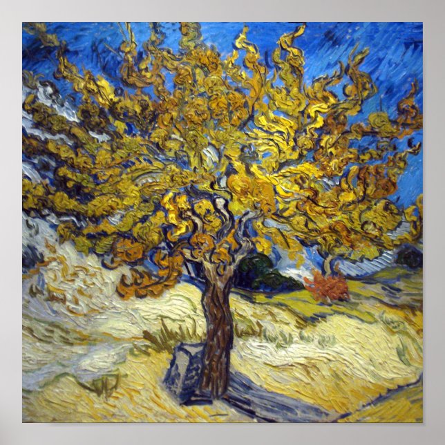 Poster Van Gogh Mulberry Tree Impressionism Art (Frente)