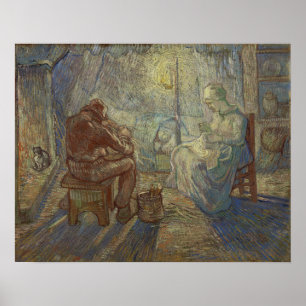 Poster Van Gogh - Noite (Após Millet)