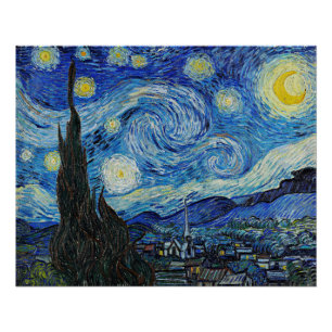 Pôster Van Gogh - Noite Estrelada