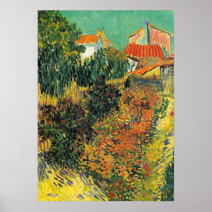 Poster Van Gogh - Noon ou Jardim atrás de uma Casa