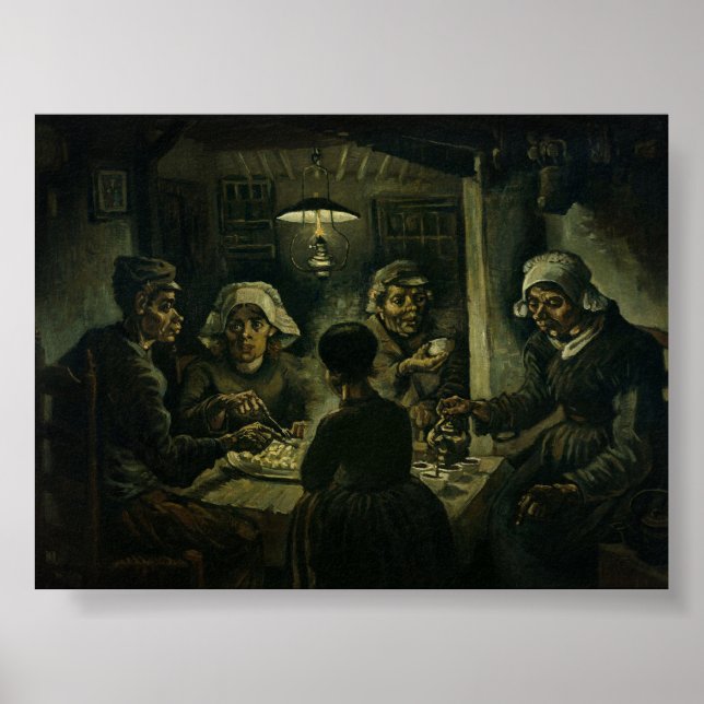 Poster Van Gogh O Comedor de Batata  (Frente)