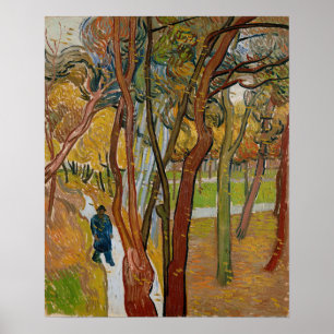 Poster Van Gogh - O Jardim do Hospital Paul Santo