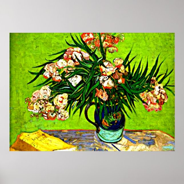 Pôster Van Gogh - Oleanders and Books (Frente)
