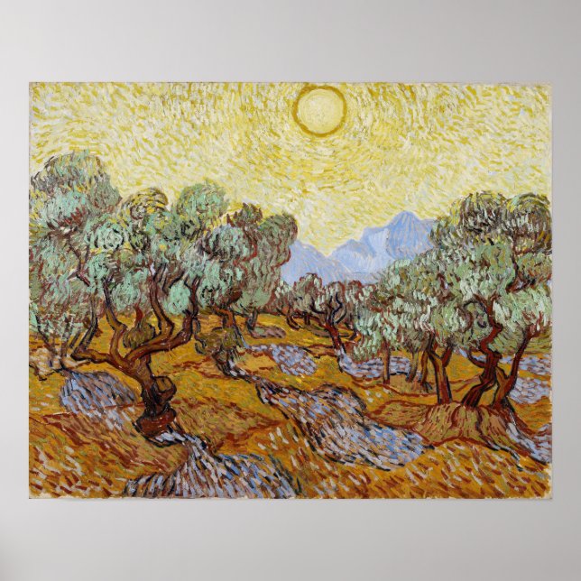 Poster Van Gogh - Oliveiras (Frente)