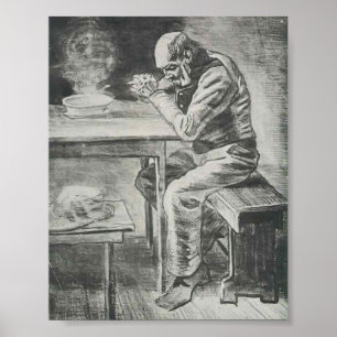 Pôster Van Gogh - Oração Antes da Refeição