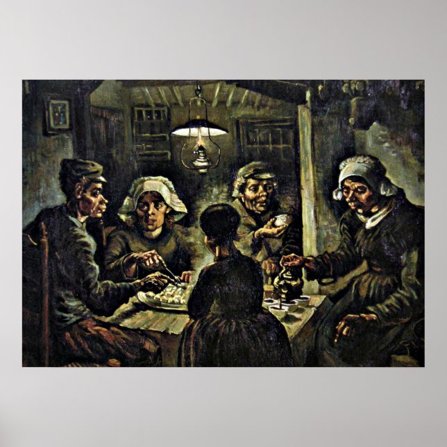 Poster Van Gogh - Os Comedores De Batata (Frente)