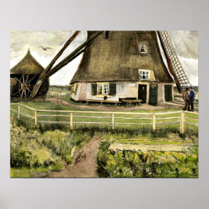Poster Van Gogh - Os Laakmolen perto de Haia