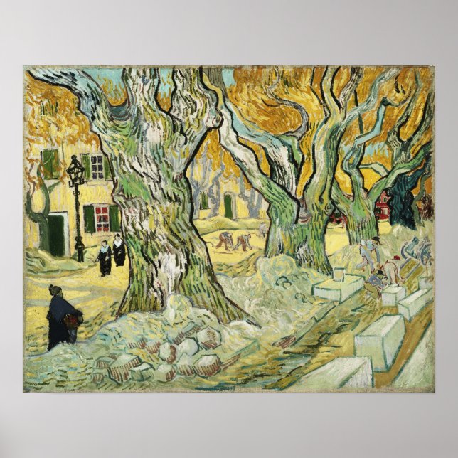 Poster Van Gogh - Os Menders De Estrada (Frente)