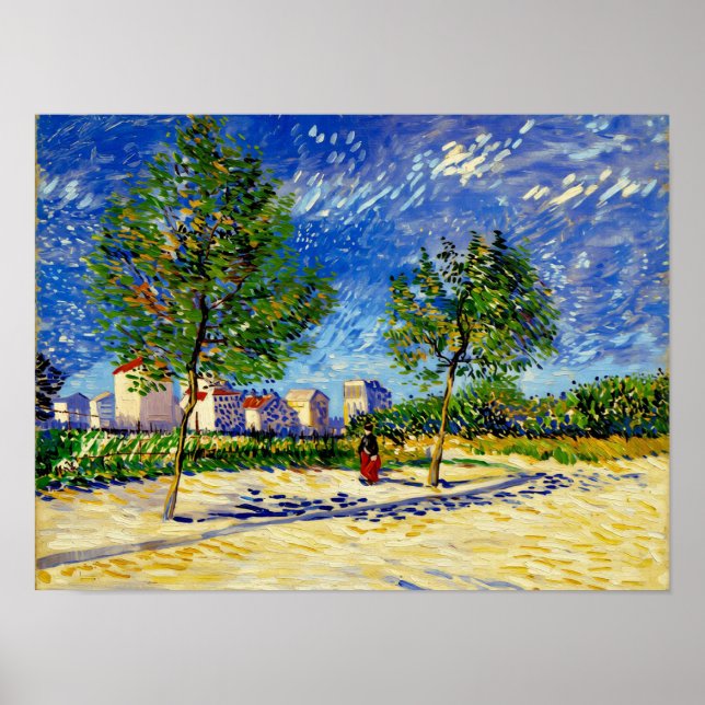 Poster Van Gogh Outskirts of Paris (Frente)