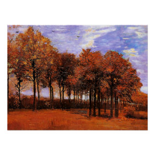 Pôster Van Gogh - Paisagem de Outono,