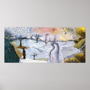 Pôster Van Gogh: Paisagem do inverno