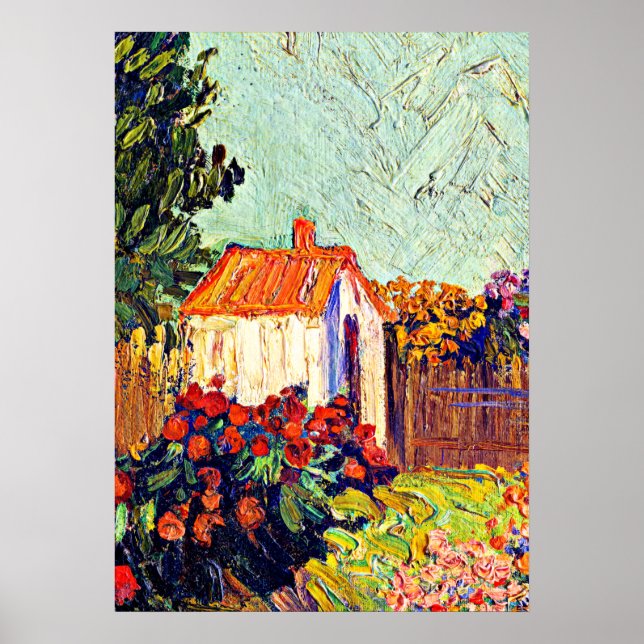 Poster Van Gogh - Paisagem, famosa pintura de arte (Frente)
