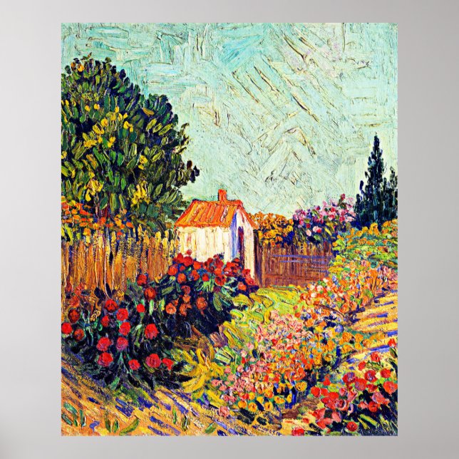 Poster Van Gogh - Paisagem, famosa trabalho de arte, (Frente)