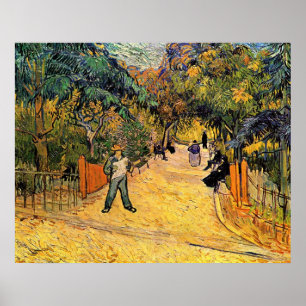 Poster Van Gogh, parque público da entrada, Arles, arte