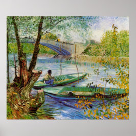 Poster Van Gogh Pesca na Primavera, Pont de Clichy