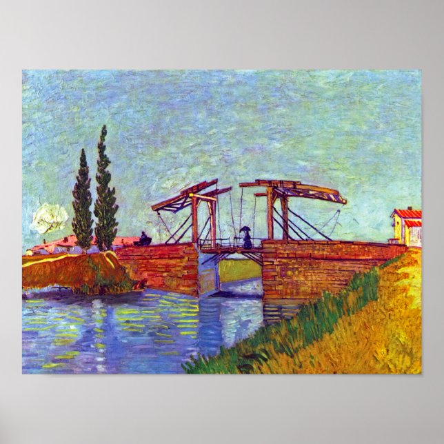 Poster Van Gogh - Ponte Langlois Em Arles (Frente)